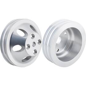 Speedway Motors 9108696 Sbc Cast Aluminum Pulley Set For Ft69-ft85 Small Block Chevy Long Pump