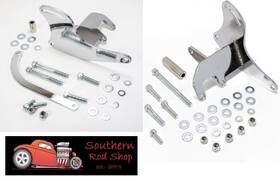 Srs 60888 Small Block Chevy High Mount Chrome Alternator And Air Conditioning Brackets Swp