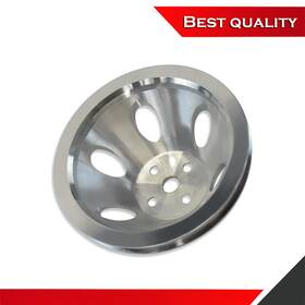 Teamreadyracing Tr26465 Suits Chevy Bbc 396 454 Satin Aluminum Short Water Pump Pulley Single Groove