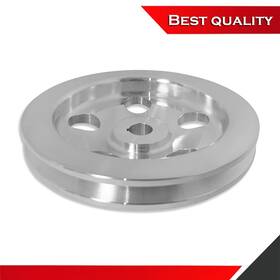 Teamreadyracing Tr26670 Polished Aluminum Power Steering Pump Pulley Single 1 Groove Keyway Style