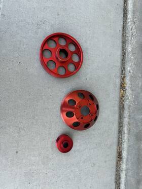 Torque Solution Ts-gen-005r Crank Pulley Red Fits Hyundai Genesis Coupe 3.8 2010