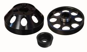 Torque Solution Ts-gen-006b For Lightweight Wp/crank/alt Pulley Combo Black Hyundai