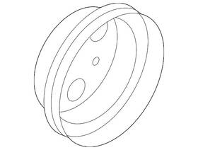 Toyota 16173-wb001 Genuine Engine Water Pump Pulley