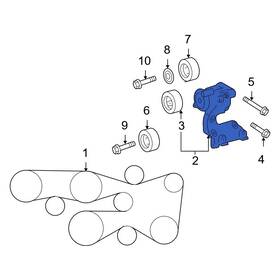 Toyota Oe 1662031051 For Tundra 11-14 Accessory Drive Belt Tensioner Assembly