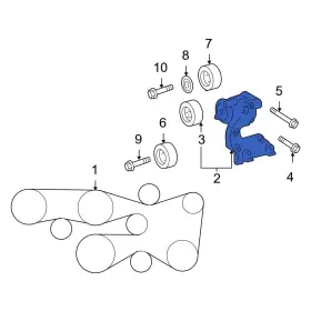 1662031051 Toyota Oe For Tundra 11-14 Accessory Drive Belt Tensioner Assembly