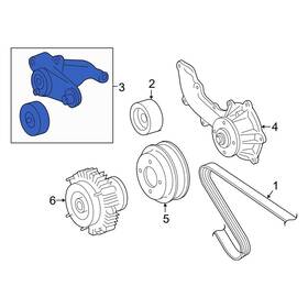 Toyota Oe 1662075051 For Tacoma 07-23 Accessory Drive Belt Tensioner Assembly