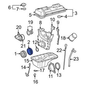 Toyota Oe 8845134010 For Tacoma 1995-2004 Outer Engine Crankshaft Pulley