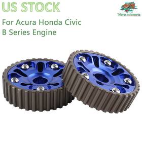 Triples Autoparts Bpu003-gy-bl-b-thw 2pcs Racing Camshaft Gear Pulley For Acura Integra Honda Civic B16a B16b B18c Bl