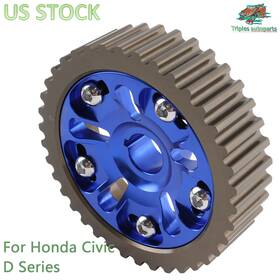 Triples Autoparts Bpu003-gy-bl-d-thw New Adjustable Cam Gear Timing Pulley For Honda Civic Crx D15/d16 Sohc Blue