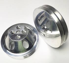 Tsp Bp8853 Sbc Aluminum Polished Sn 2g Water Pump And Crankshaft Pulley Set