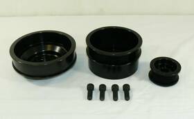 Tsp Jm5005bk Underdrive Billet Aluminum Pulley Set For 79-86 Small Block Ford 4blt
