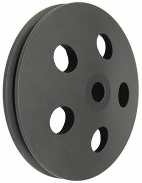 Tsp Sp8848bk Black Aluminum Single Groove Power Steering Pulley - Fits Gm/chevy 1967-84