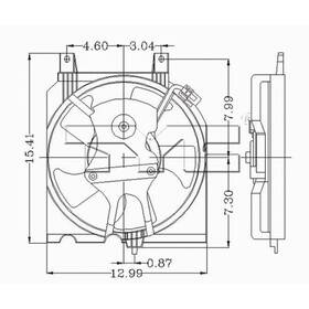 Tyc 610130 Cooling Fan Assy