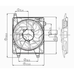 Tyc 610480 Cooling Fan Assy