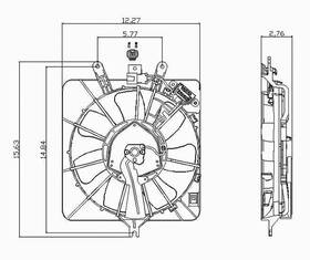 Tyc 611010 A/c Condenser Fan Assy