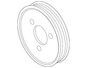 Volkswagen 059-121-031-h Genuine Pump Pulley