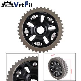 Vrtfil H-bpu003-gy-bk-d Black Pulley Gear Timing Adjustable Cam For Honda Civic Crx Sohc D15 D16