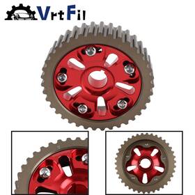 Vrtfil H-bpu003-gy-rd-d Red Pulley Gear Timing Adjustable Cam For Honda Civic Crx D15/d16