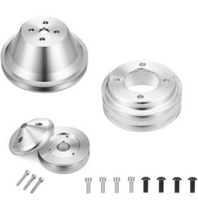 Weisen 619660206464 Alternator Crankshaft Water Pump V-belt Pulley Kit Ford Small Block