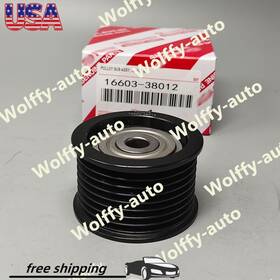 Wolffy-auto 16603-38012 New Idler Pulley For Toyota Lexus Sequoia Gx460 Lx570 1660338012 Usa