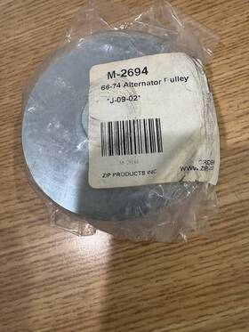 Zip Products M-2694 Corvette 1966-74 Alternator Pulley M2694 New Old Stock Nos