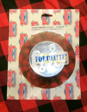 Zoops 6131-fp Polished Serpentine Water Pump Pulley For Big Block Chevy #6131-fp