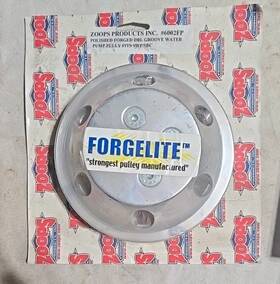 Zoops Products Inc. 6002fp Inc. Forgelite Polished Forged Double Groove Water Pump Pulley