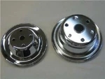 Small Block Chevy Long Water Pump Chrome 1 Groove Pulley Set Sbc Lwp New. Price: $64.85.