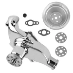 V8 Engine Cooling Pump For Chevy 283-350 1955-1968 Chrome Short 5-5/8" Length New. Price: $106.32.
