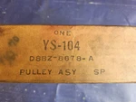 Motorcraft D8BZ-8678-A YS-104 Idler Pulley Mustang Capri Granada New Old Stock. Price: $28.99.