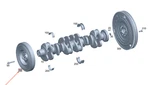 New Mb W222 Engine Crankshaft Vibration Damper A2560300003 Genuine Neu. Price: $686.46.