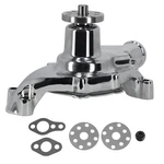 Short Water Pump Chrome For Small Block Chevy Sbc 283 327 350 400 High Volume New. Price: $83.44.