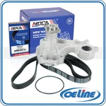 4-BOLT Pulley Flange Water Pump W/ Belt 2013-2017 Ford F-150 5.0L New. Price: $57.88.