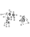Genuine Mopar Idler Pulley Bracket 4627207AB New. Price: $63.82.