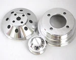 Small Block Ford Mustang 351W-302 Serpentine Aluminum Pulley Kit Crank,water,alt New. Price: $195.00.