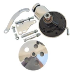 Chevy Chrome Saginaw Power Steering Pump + Bracket 2 Groove Aluminum Pulley New. Price: $151.66.