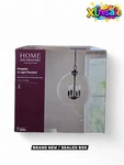 Home Decorators Kingsley 16" 4-LIGHT Pendant Matte Black Clear Glass Fixture New. Price: $109.98.