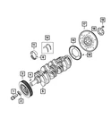 Genuine Mopar Washer Mounting 4884877AB New. Price: $5.05.