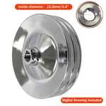 Chrome Double Groove Power Steering Pump Pulley Key Way For Gm Sbc Bbc Chevy New. Price: $28.22.