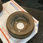 Used 1968-1969-1970 Mustang 428 Cj Lower Crank Pulley Row C8AE-6312-D. Price: $265.00.