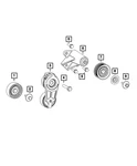 Genuine Mopar Idler Pulley 68483661AA New. Price: $23.06.
