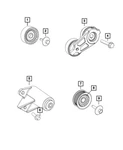 20-24 Dodge Jeep Ram Idler Pulley Mopar New Oem. Price: $36.63.