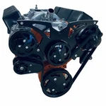Sbc Serpentine Pulley Kit Alt A/c 283 350 383 400 Black Powdercoat New. Price: $1698.00.