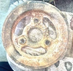 1967-68 SS396/375 Camaro 3863108 Bf High Performance Crank Pulley Gm Original Used. Price: $295.00.