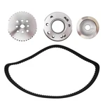 Cogged Belt Drive Pulley Kit Ford 302 351C Complete Set With New. Price: $98.00.