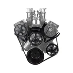Chevy Sbc 350 Aluminum Complete Serpentine Engine Pulley Kit Black New. Price: $789.47.