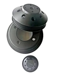 Ford Mustang 351W-302 Serpentine Aluminum Pulley Kit Crank,water,alt Black Out New. Price: $220.00.