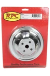 Rpc R9601 Chrome Sb Chevy 283-350 V8 Double Groove Water Pump Pulley Swp Upper New. Price: $40.50.