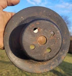 1972 Ford D20E-8509-AA Water Pump Pulley W/ac 302 351W 351C Original Used. Price: $40.00.