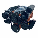 Sbc Serpentine Pulley Kit Alt Ps 283 350 383 400 Black Powdercoat New. Price: $1445.00.